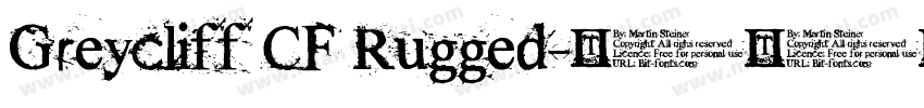 Greycliff CF Rugged字体转换